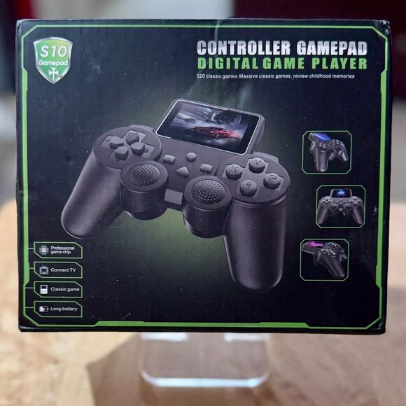 S10 Gamepad Controller Handheld Video Game Player ~ 520 Built in Games ~ Black - Picture 2 of 4